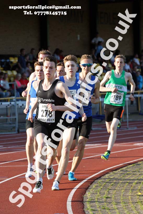 Jimmy Hedley 800 metres at Monkton, Jarrow, Wed., May 24th Photo: David T. Hewitson/Sports for All Pics